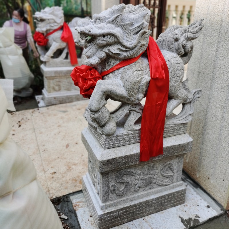 黃岡石雕獅子